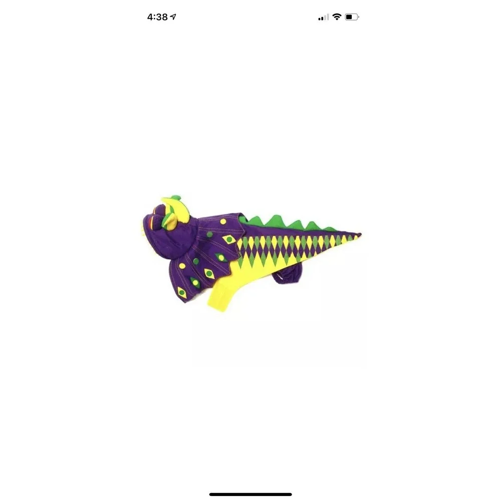 Mardi Paws Dragon Dog Halloween Costume from PamPet/PuppeLove -‎ Size XS